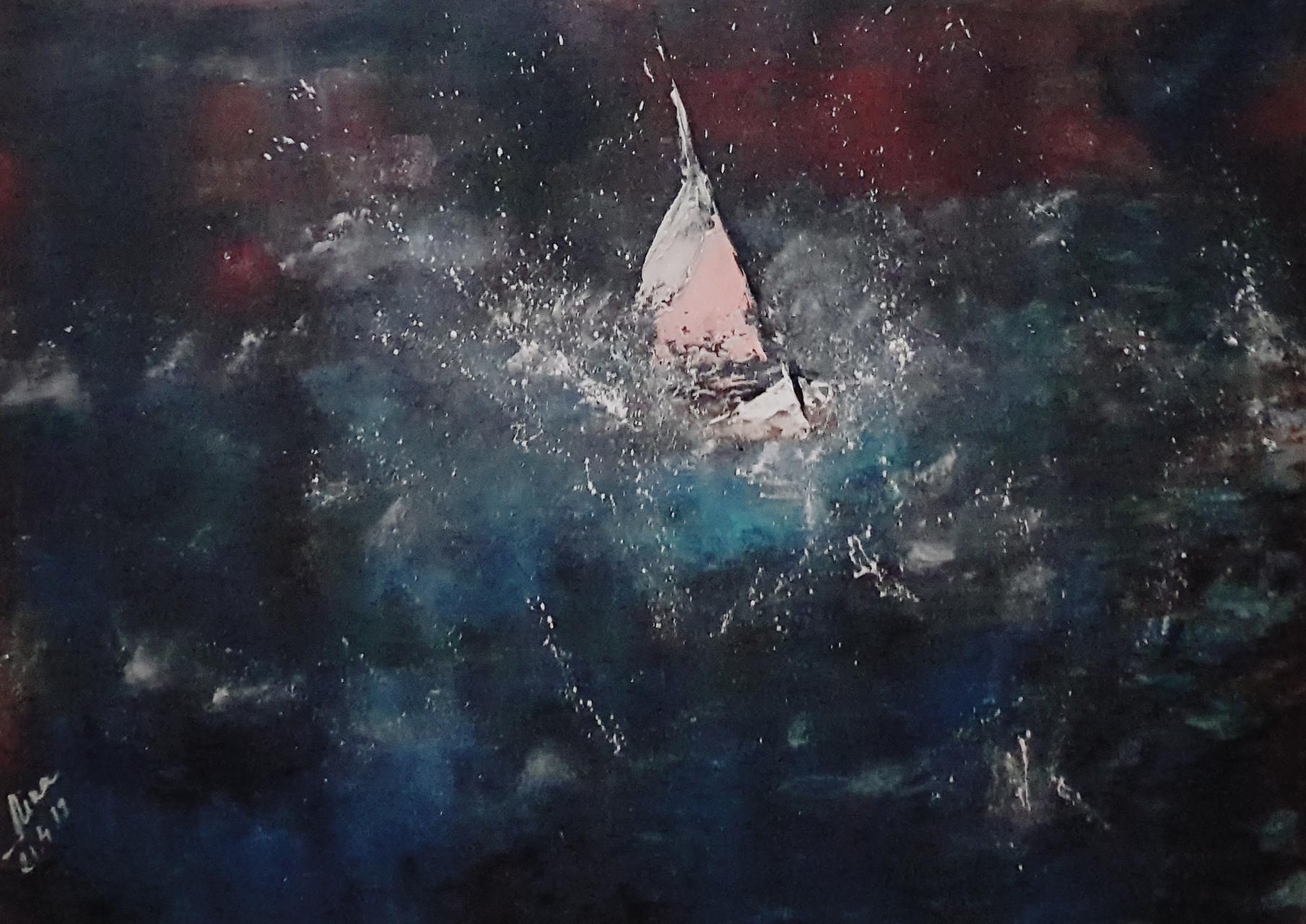 ArteDiAlina.com painting: Neptune's fury